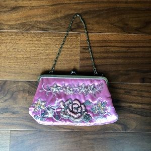 Embellished Satin Clutch LAST CHANCE! Donating!